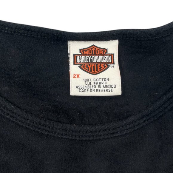 Harley Davidson Long Sleeve Double Sided Biker Motorcycle Shirt Top Women's 2XL - Picture 5 of 9